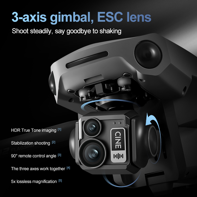 8K 3 Axis Gimbal Brushless 7.2 - Drone Gimbal 3 Axis のレビューと価格