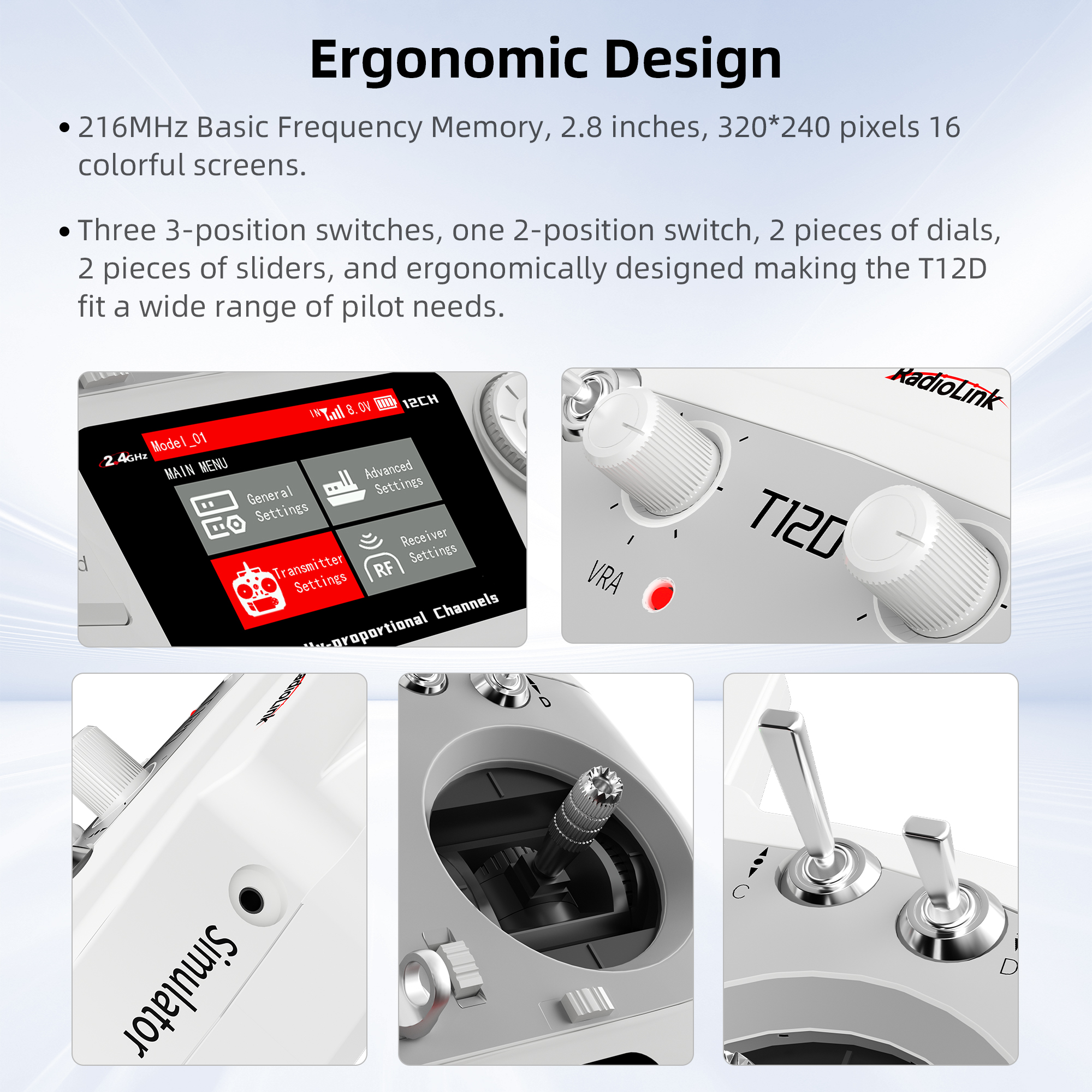Radiolink T12D ELRS 12 Channel - Drone Gimbal Controller のレビューと価格