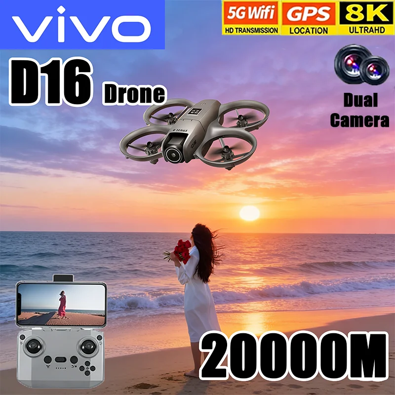 VIVO D16 Mini Drone 8K Camera  - Drone Gimbal 2 Axis のレビューと価格