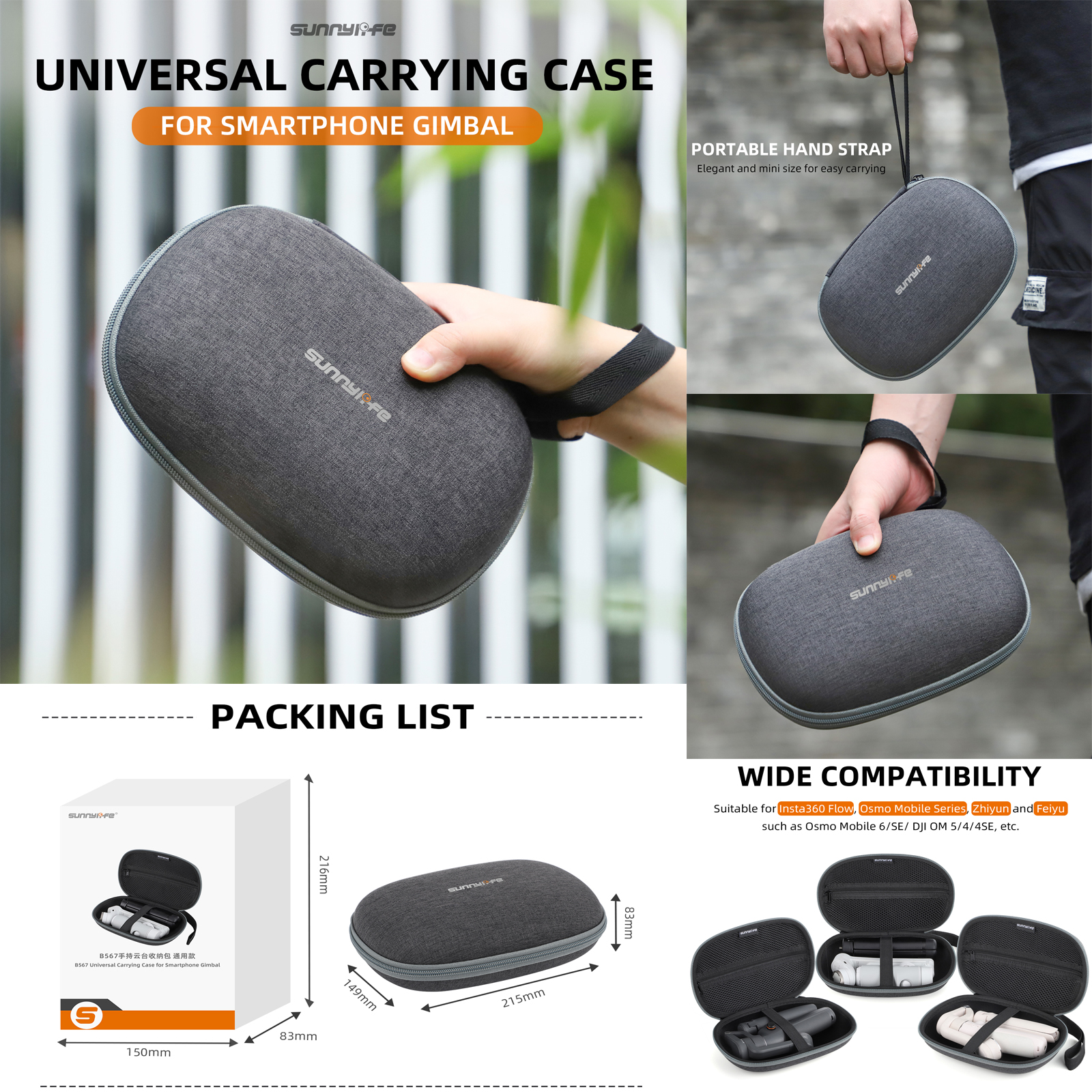 Sunnylife Hard Case Protective - Drone Gimbal For Insta360 のレビューと価格
