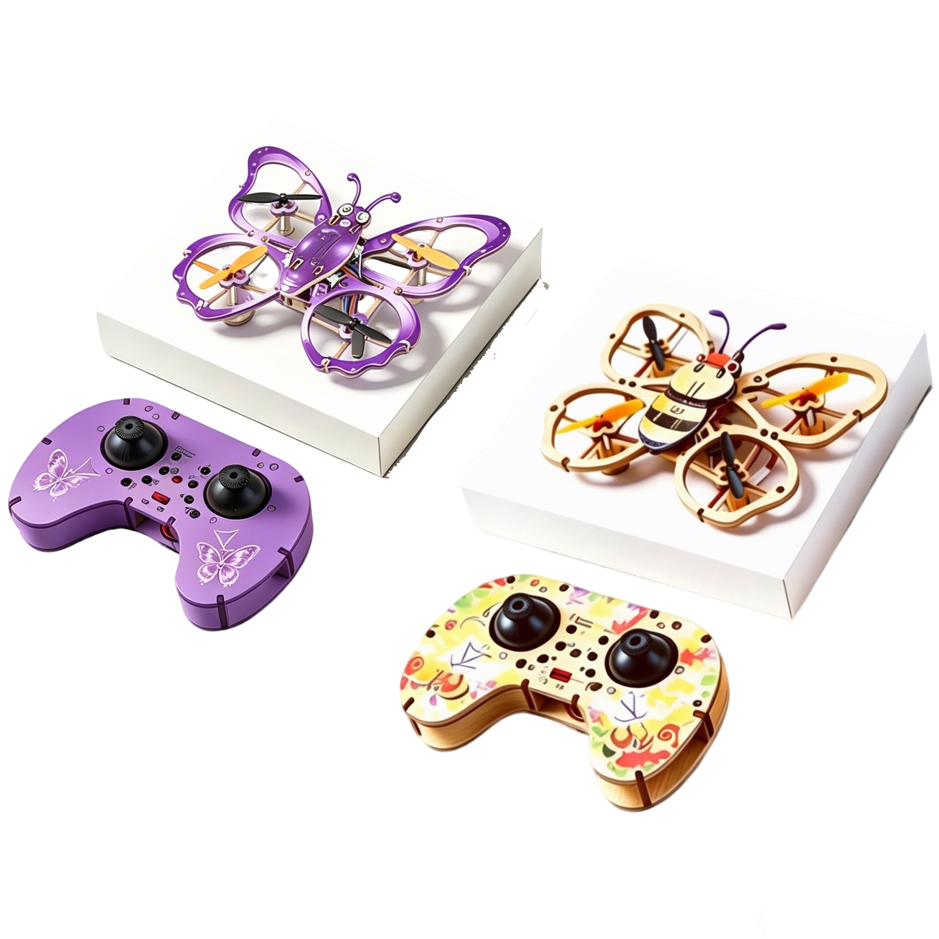 2026 New Wooden DIY Assembled  - Drone Gimbal Controller のレビューと価格
