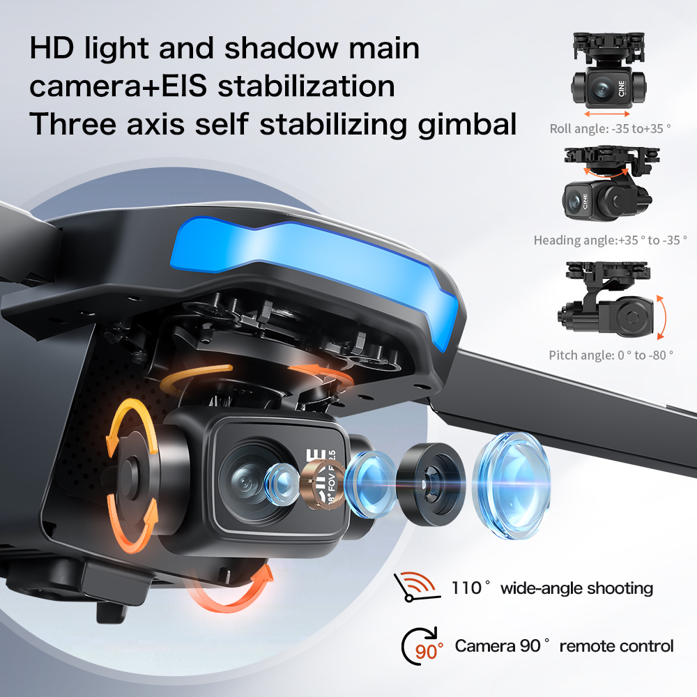 New S-X1 MAX Drone GPS 8K Prof - Drone Gimbal 3 Axis のレビューと価格