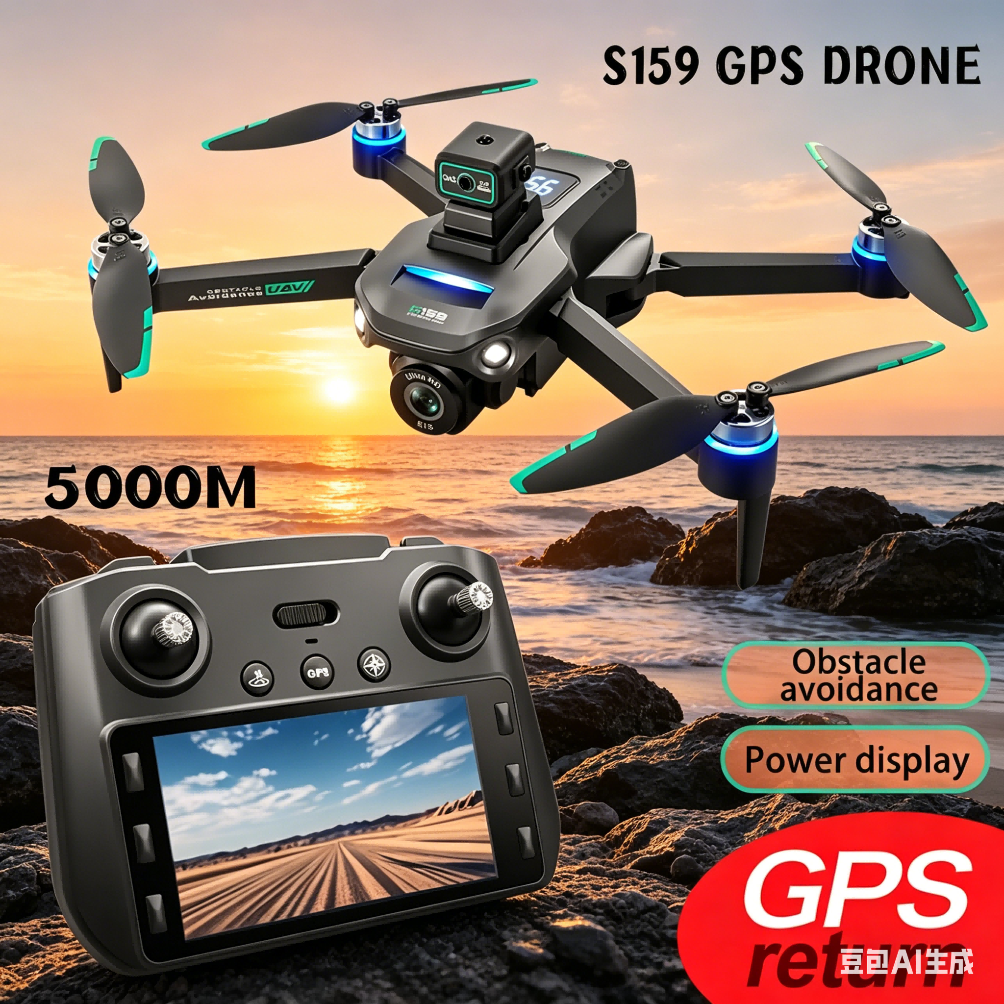 S159 GPS Drone 4K Profesional  - Drone Gimbal Brushless のレビューと価格